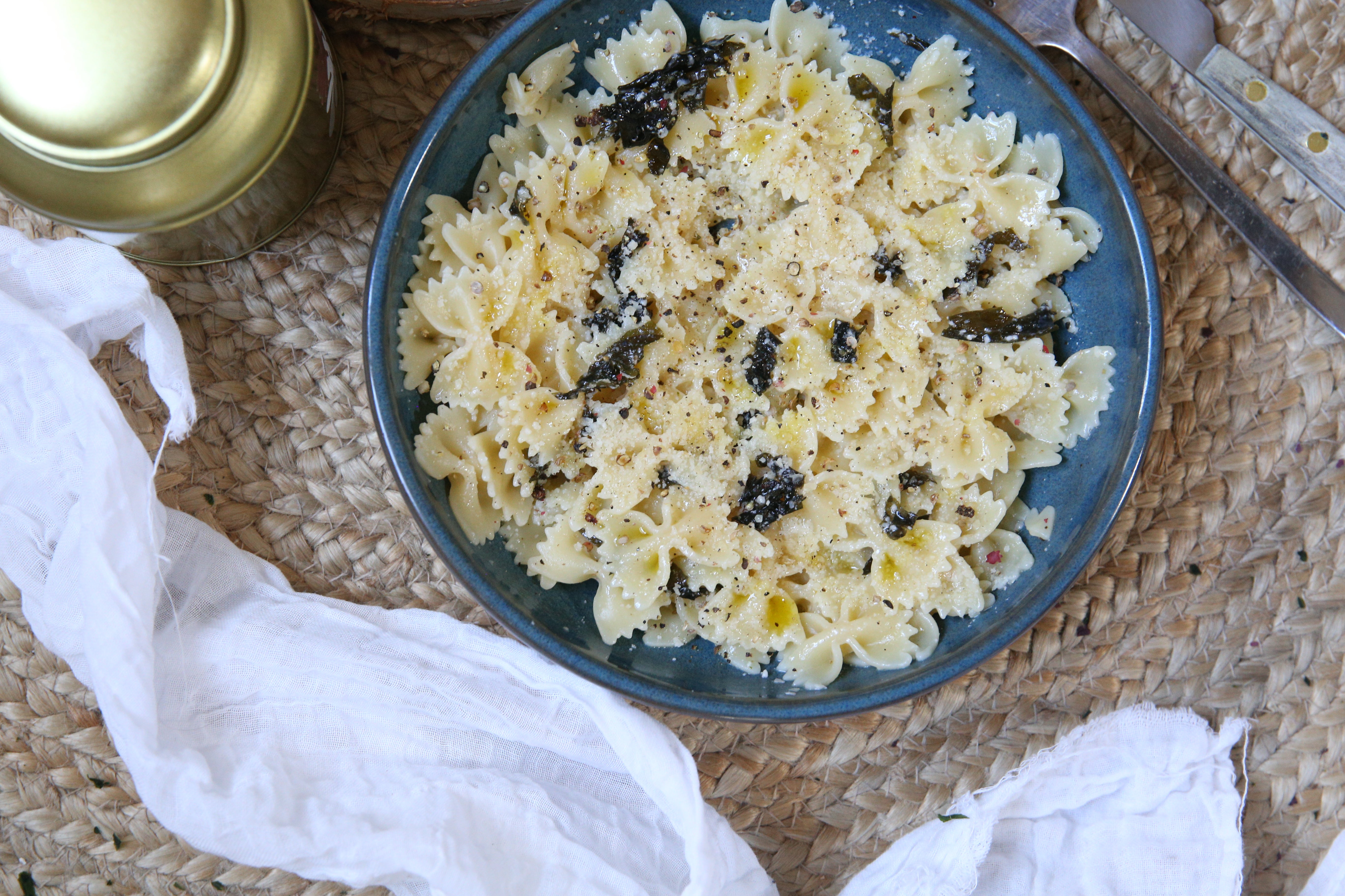 Idée recette - Farfalles aux algues 🌿